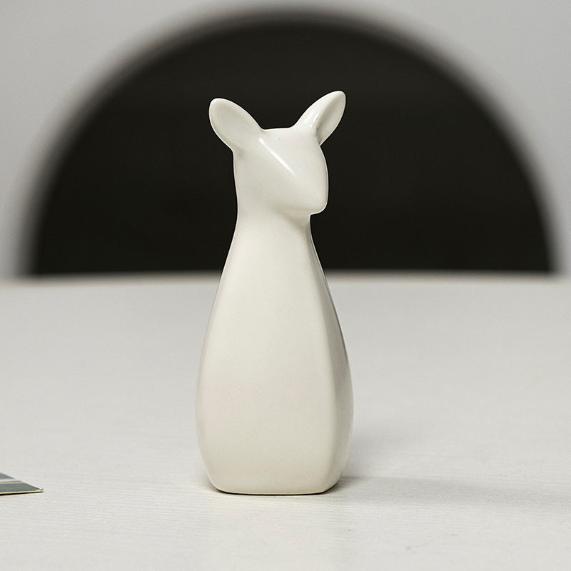 Decorative Ceramic Vase White Gold | Kelmera