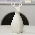 Decorative Ceramic Vase White Gold | Kelmera