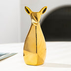 Decorative Ceramic Vase White Gold | Kelmera