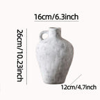 Decorative Ceramic Vase White Show Details Black | Kelmera
