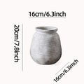 Decorative Ceramic Vase White Show Details Black | Kelmera