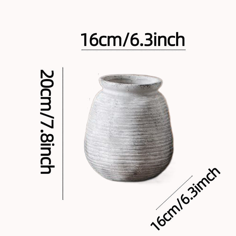 Decorative Ceramic Vase White Show Details Black | Kelmera