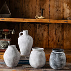 Decorative Ceramic Vase White Show Details Black | Kelmera