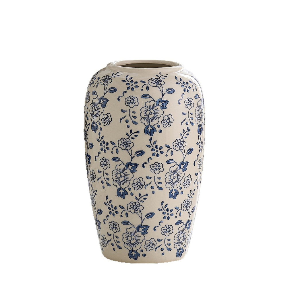 Decorative Ceramic Vase with Floral Pattern | Kelmera