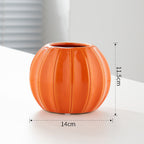 Decorative Ceramic Vase with Modern Ribbed Design | Kelmera