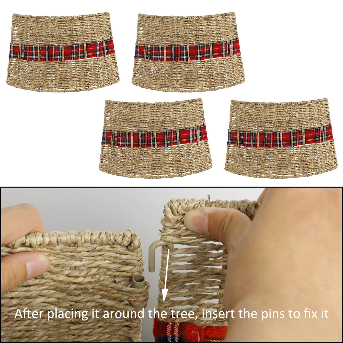 Decorative Christmas Tree Stand made of Wicker | Kelmera
