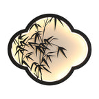 Decorative Cloud-Shaped LED Wall Lamp with Bamboo Silhouette | Kelmera