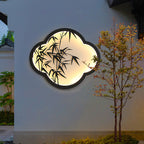 Decorative Cloud-Shaped LED Wall Lamp with Bamboo Silhouette | Kelmera