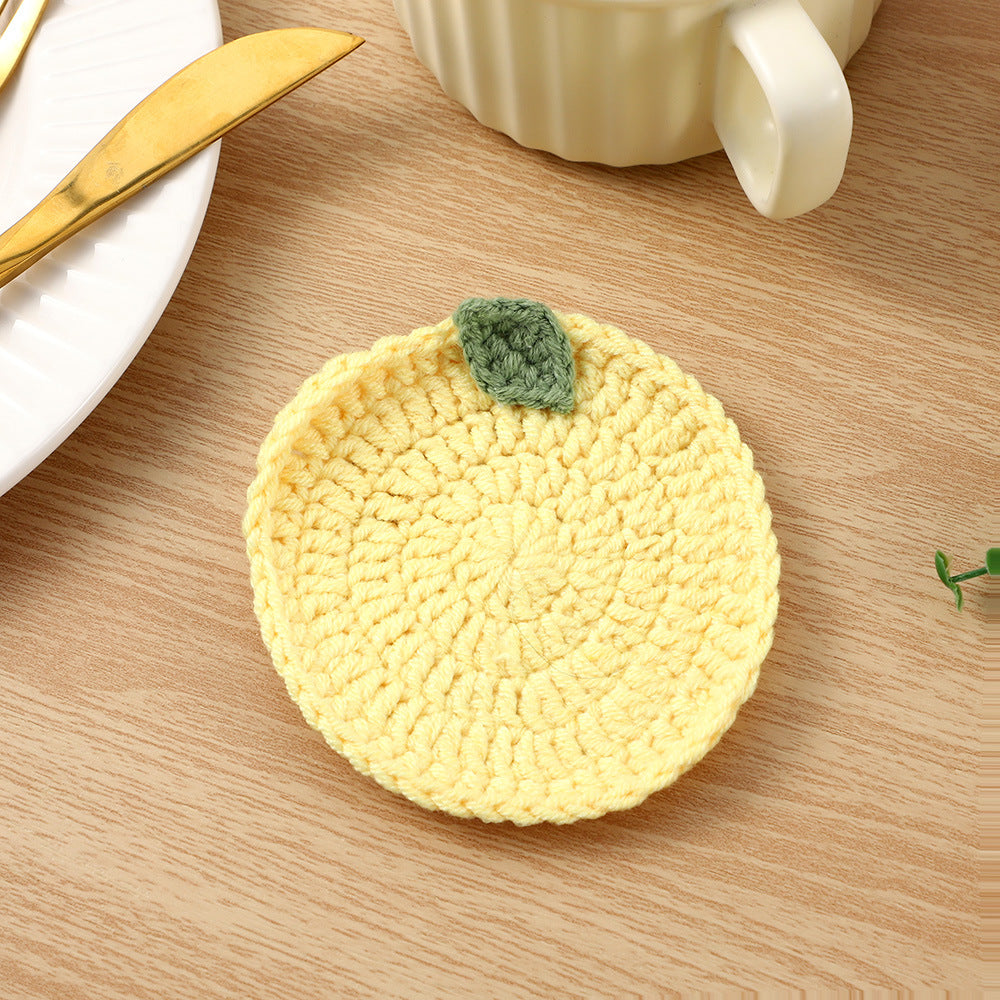 Decorative Crochet Lemon Coaster | Kelmera