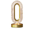 Decorative Crystal-Textured Oval LED Table Lamp with Dimmable Touch Base | Kelmera