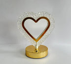 Decorative Crystal-Textured Oval LED Table Lamp with Dimmable Touch Base | Kelmera