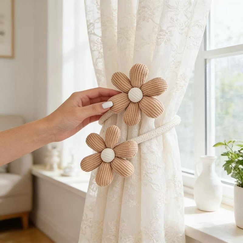 Decorative Curtain Holder Blue Beige | Kelmera
