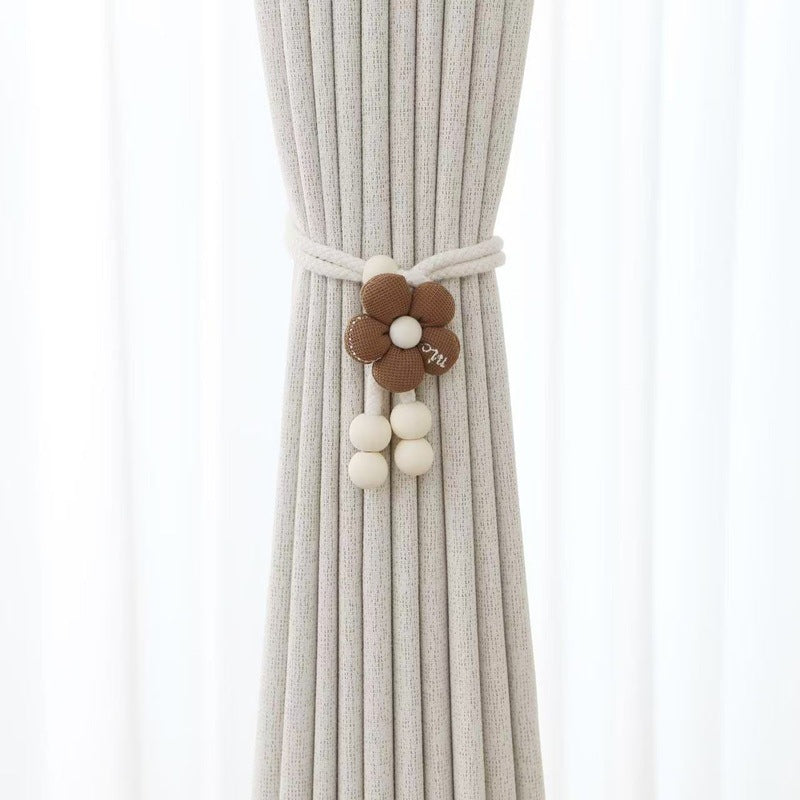 Decorative Curtain Tieback Beige Brown | Kelmera