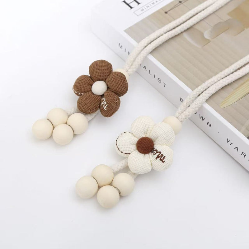 Decorative Curtain Tieback Beige Brown | Kelmera
