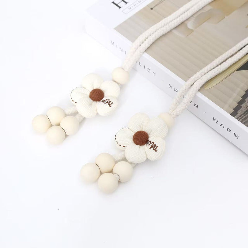 Decorative Curtain Tieback Beige Brown | Kelmera