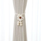 Decorative Curtain Tieback Beige Brown | Kelmera