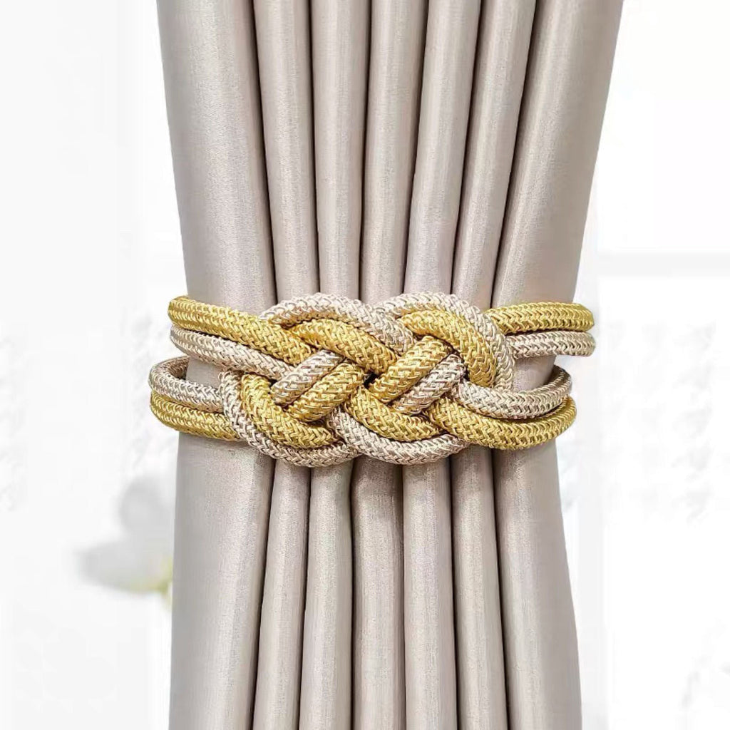 Decorative Curtain Tieback with Braided Design | Kelmera