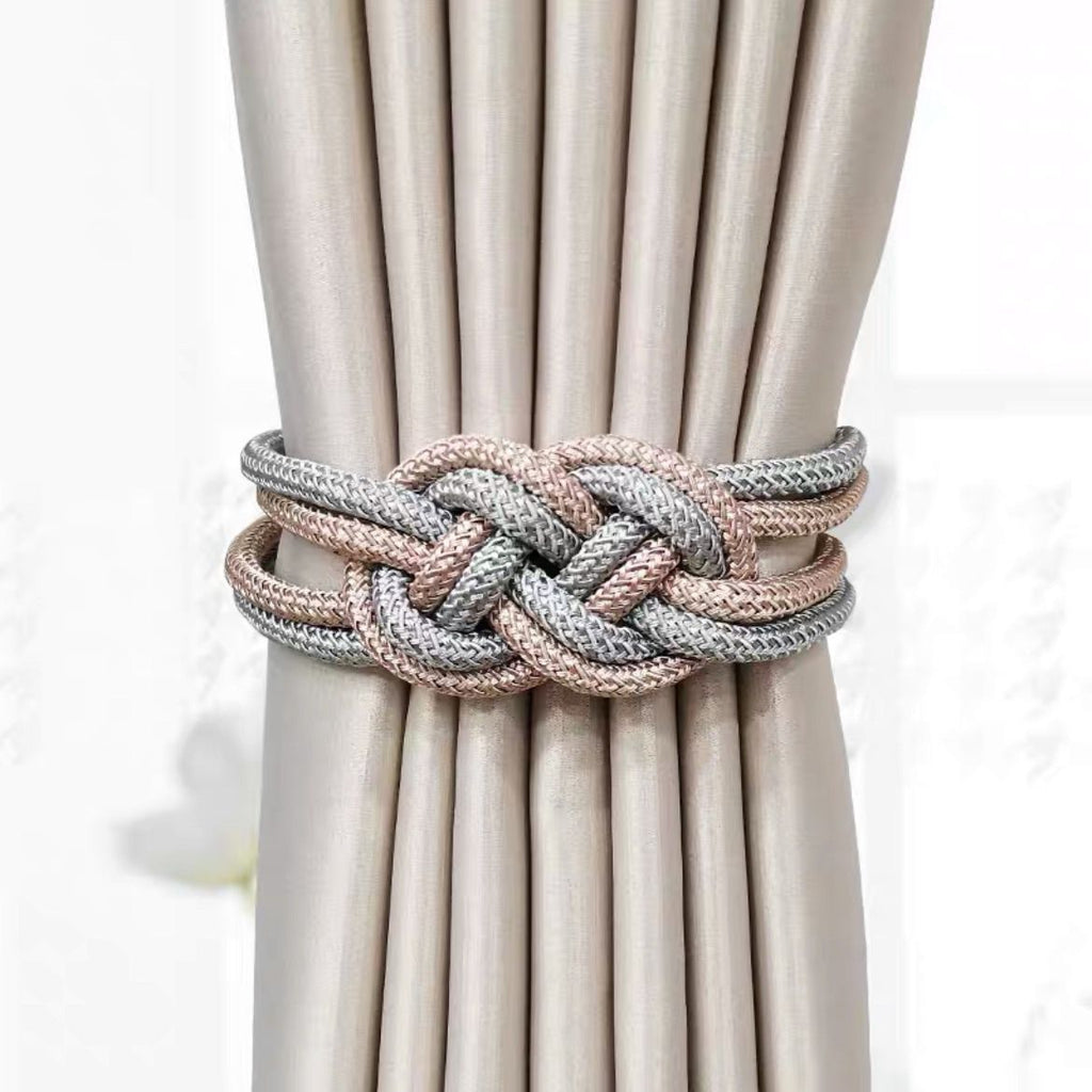 Decorative Curtain Tieback with Braided Design | Kelmera