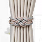 Decorative Curtain Tieback with Braided Design | Kelmera