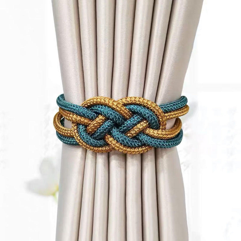 Decorative Curtain Tieback with Braided Design | Kelmera