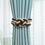 Decorative Curtain Tieback with Braided Design | Kelmera