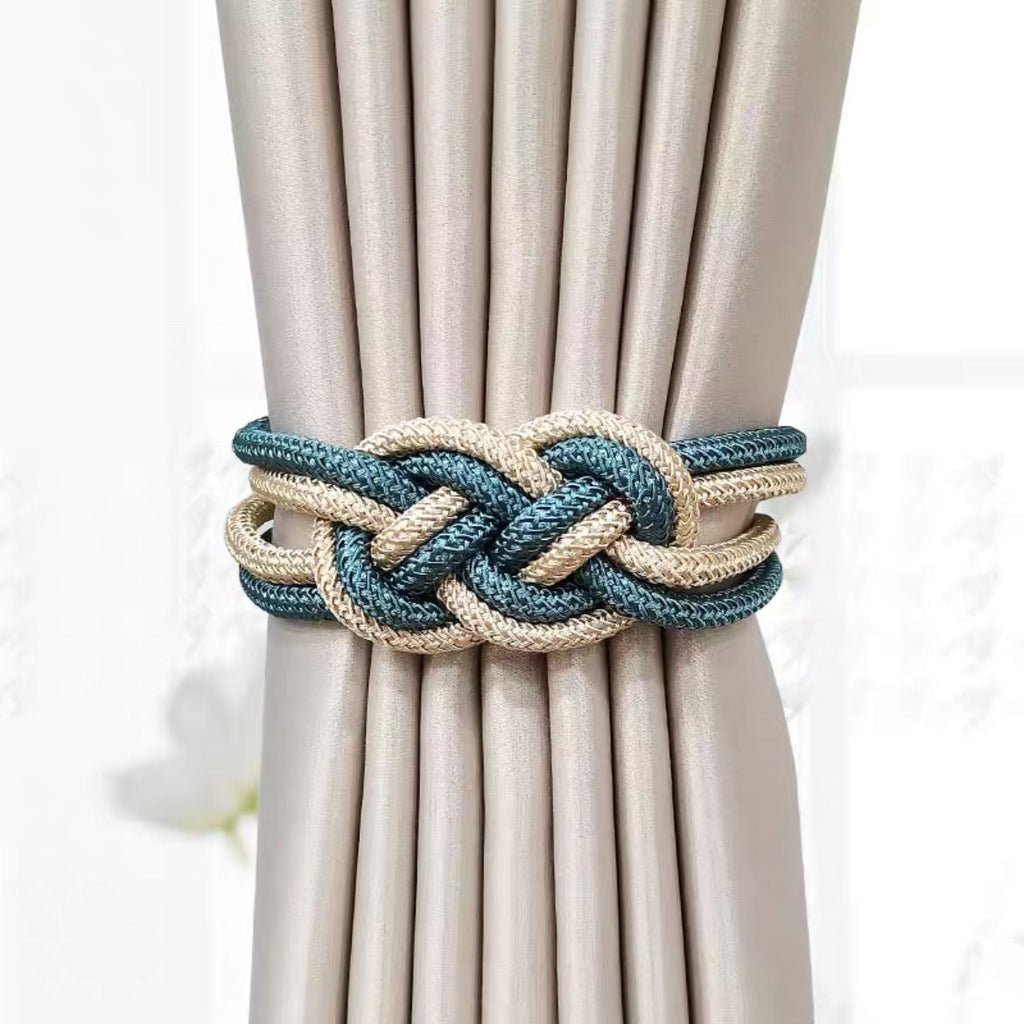 Decorative Curtain Tieback with Braided Design | Kelmera