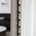 Decorative Curtain Trim Black White | Kelmera