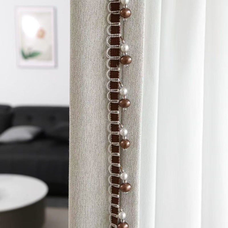 Decorative Curtain Trim Black White | Kelmera