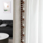 Decorative Curtain Trim Black White | Kelmera