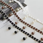 Decorative Curtain Trim Black White | Kelmera