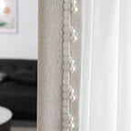Decorative Curtain Trim Black White | Kelmera