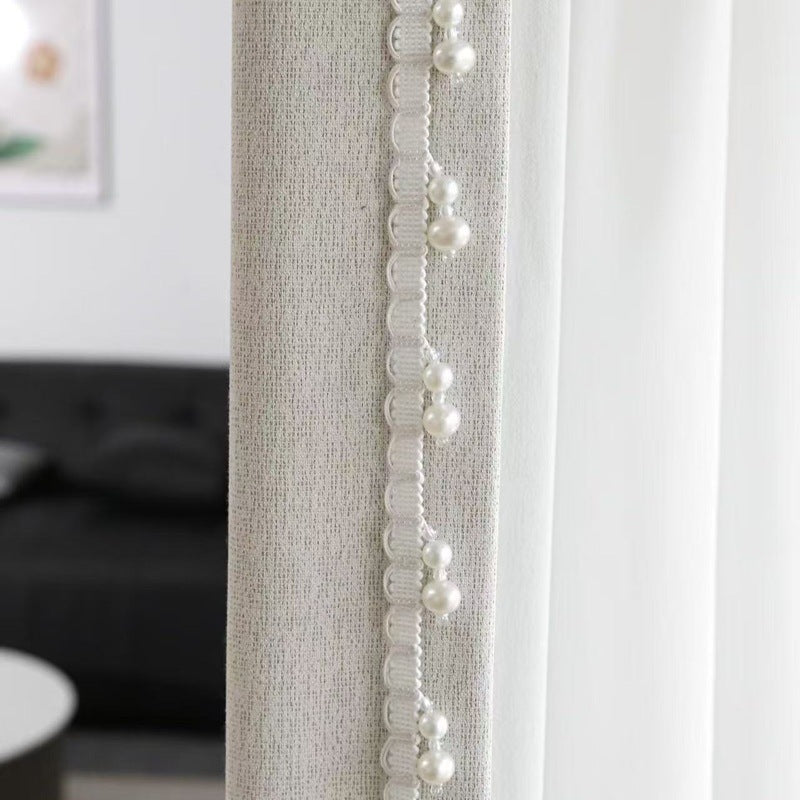 Decorative Curtain Trim Black White | Kelmera