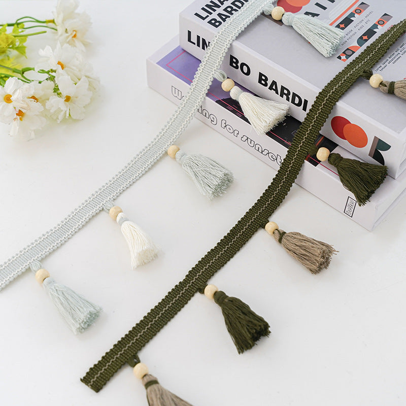 Decorative Curtain with Tassel Trim | Kelmera