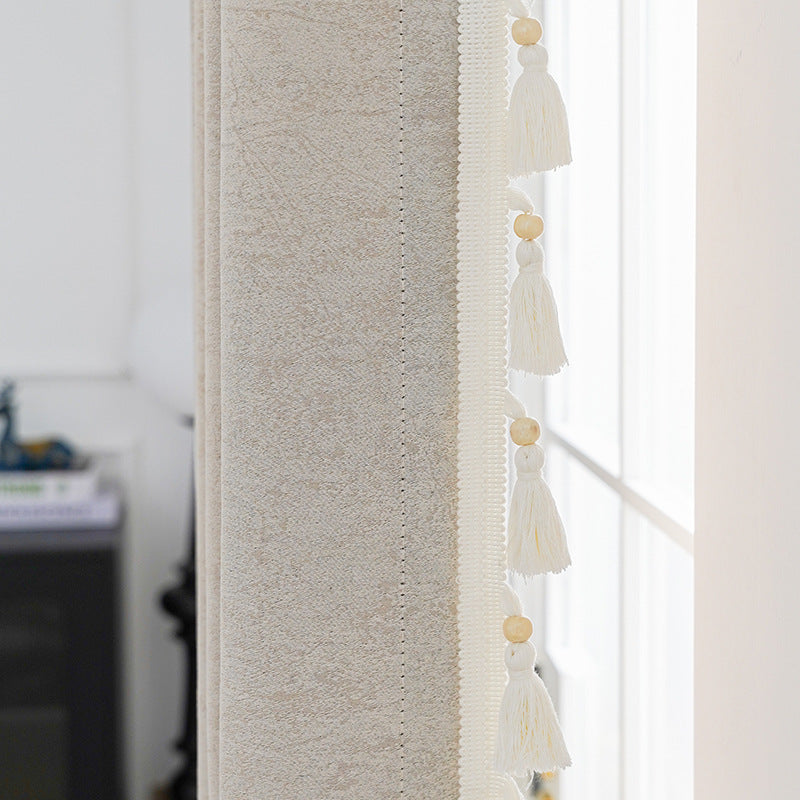 Decorative Curtain with Tassel Trim | Kelmera