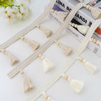 Decorative Curtain with Tassel Trim | Kelmera