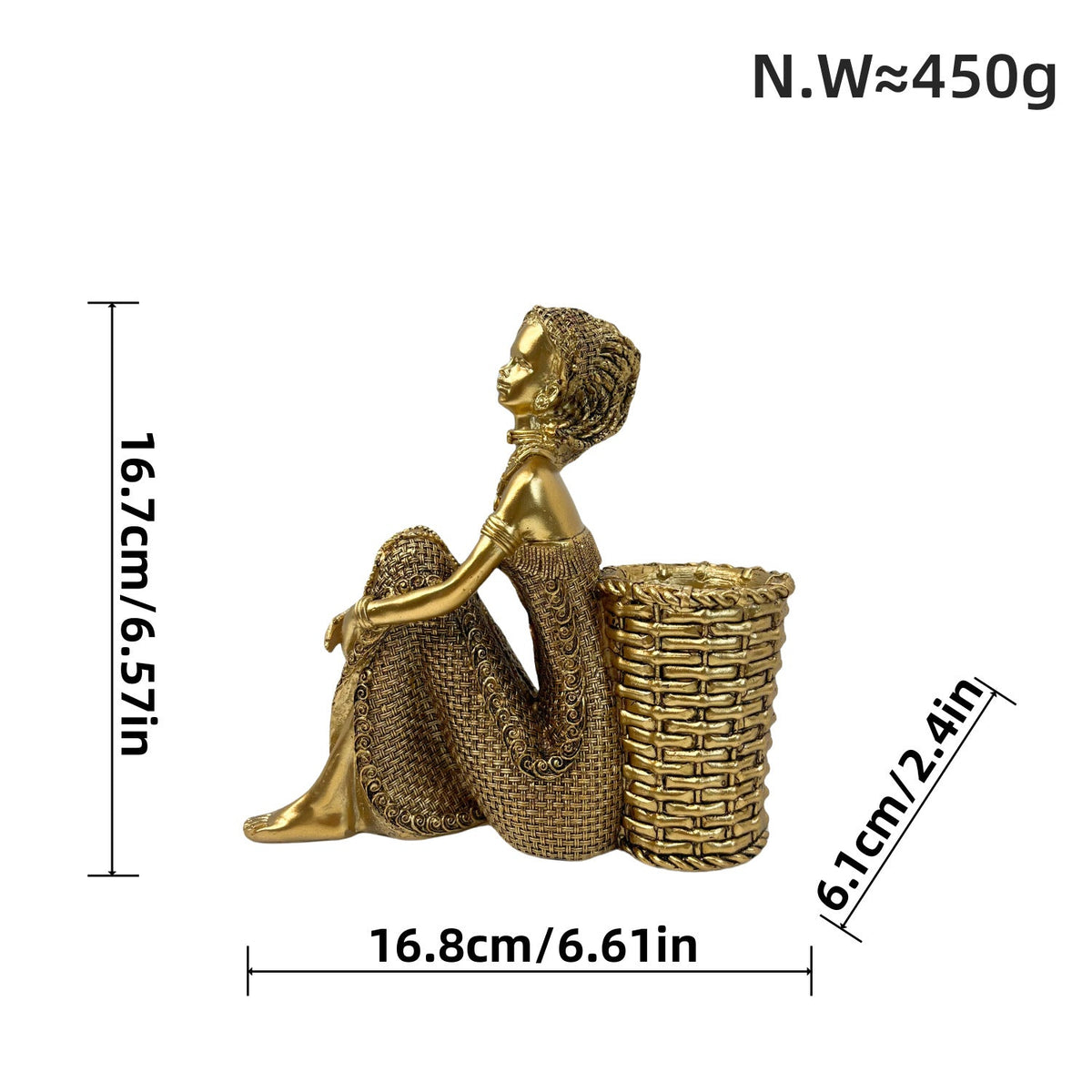 Decorative Deer Figurine with Glitter Details | Kelmera