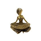 Decorative Deer Figurine with Glitter Details | Kelmera