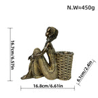 Decorative Deer Figurine with Glitter Details | Kelmera