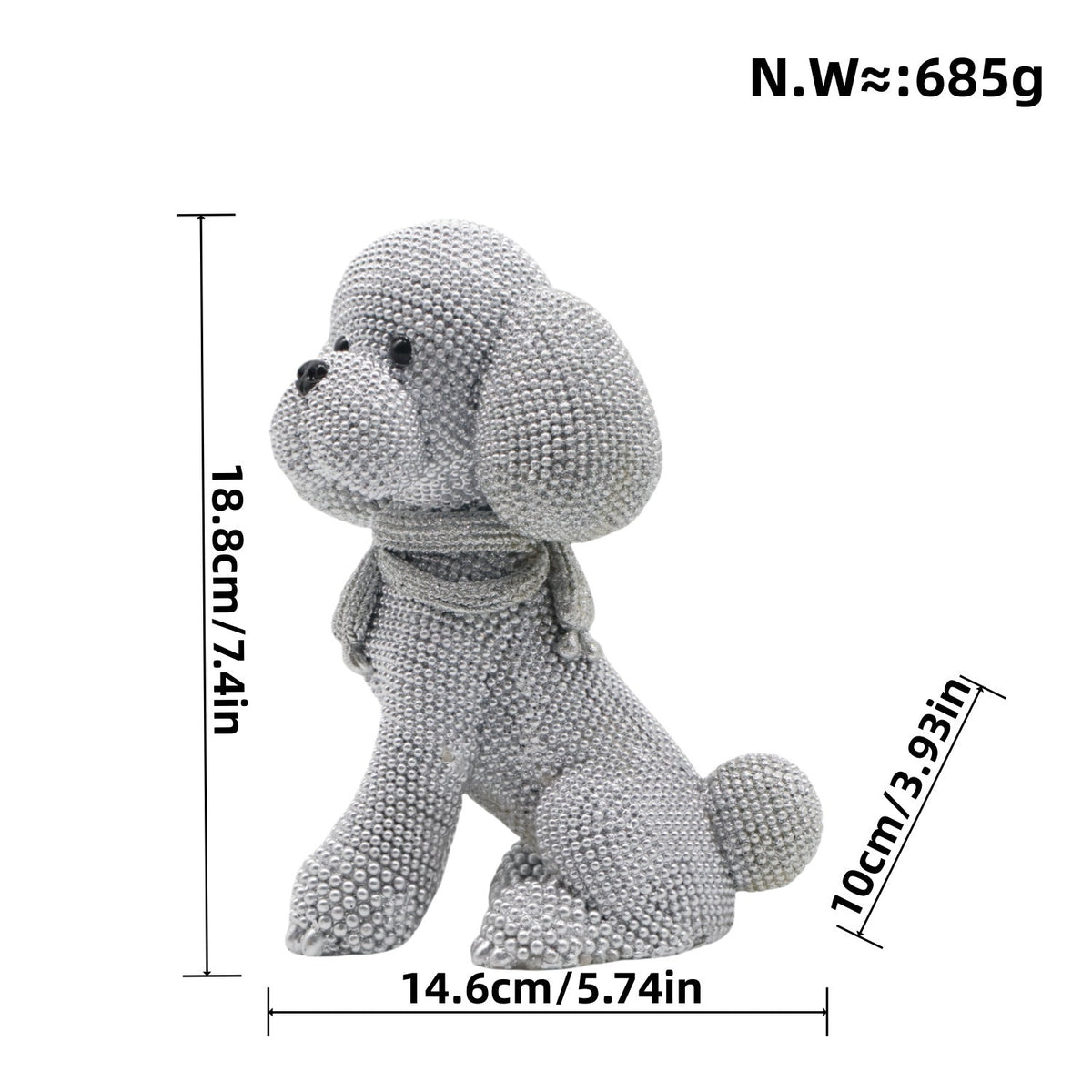 Decorative Dog Figure in Modern Design | Kelmera