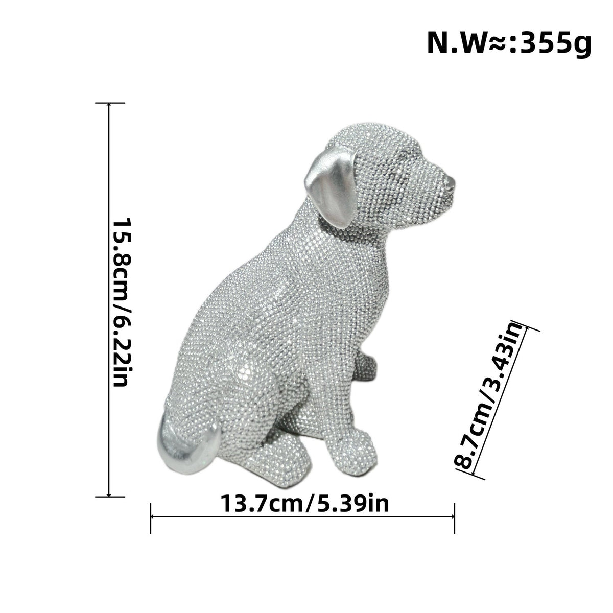 Decorative Dog Figure in Modern Design | Kelmera