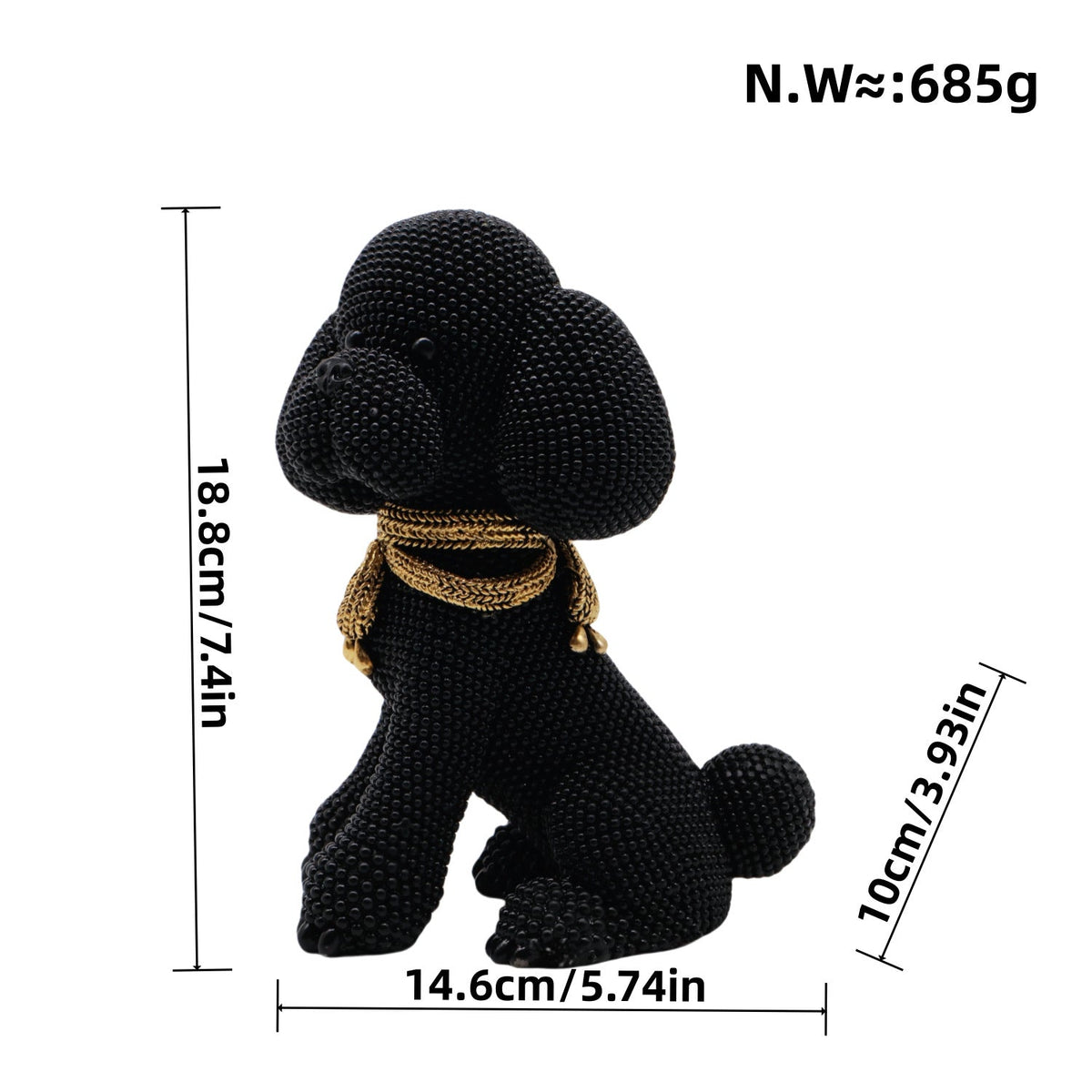Decorative Dog Figure in Modern Design | Kelmera