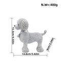 Decorative Dog Sculpture Silver Black | Kelmera