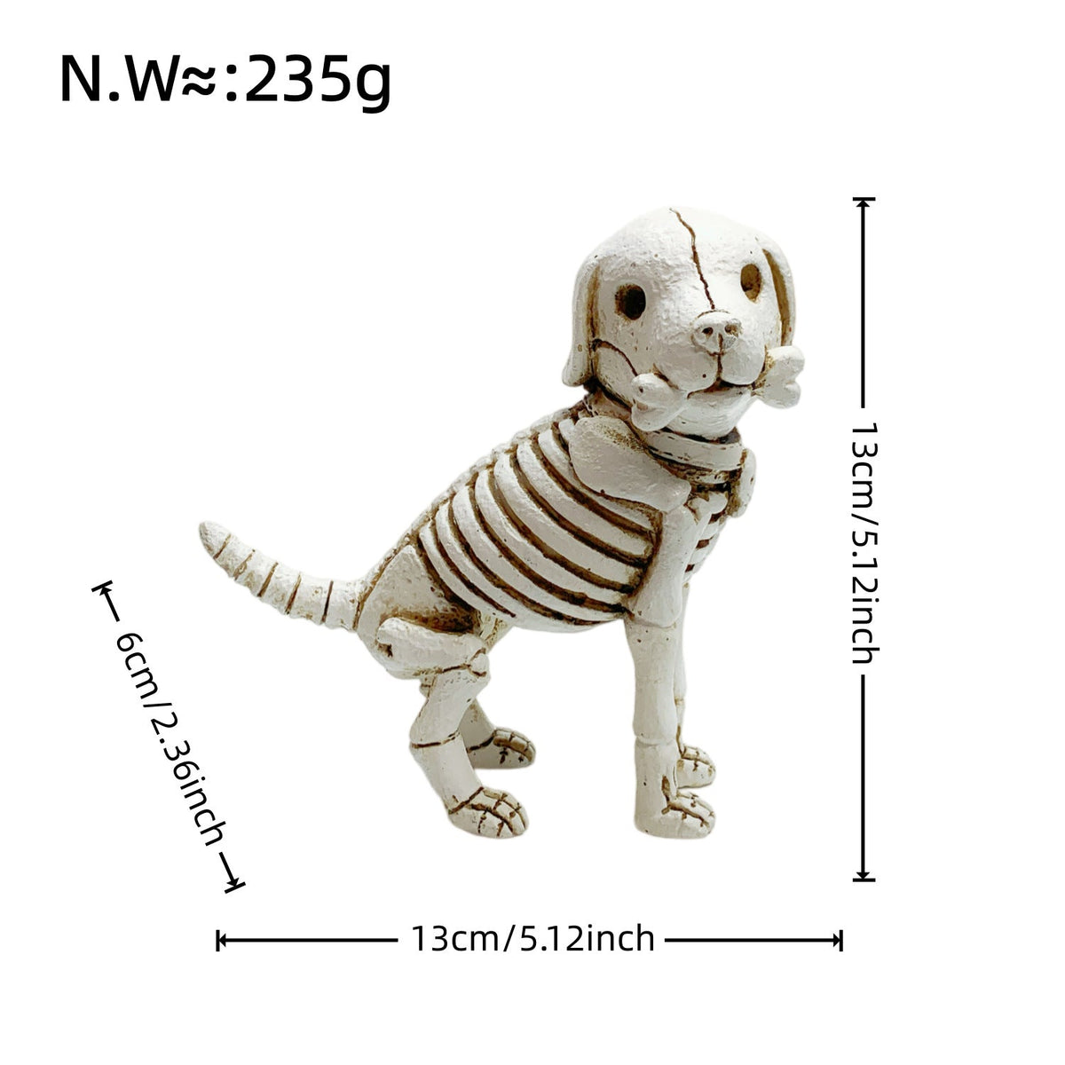 Decorative Dog Skeleton Figure | Kelmera