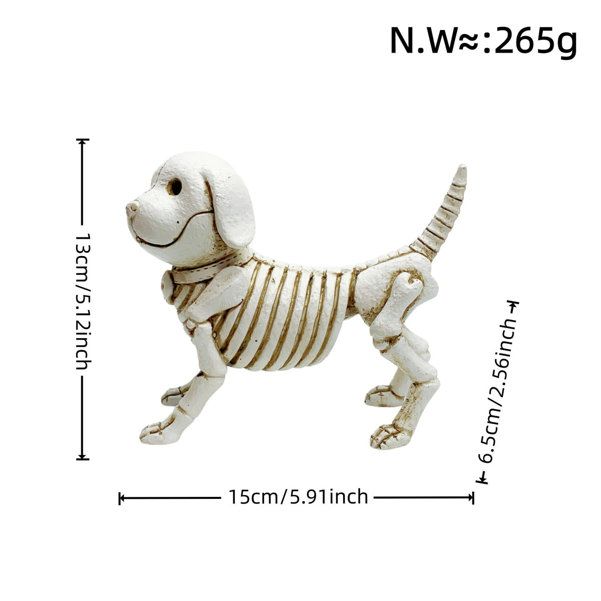 Decorative Dog Skeleton Figure | Kelmera