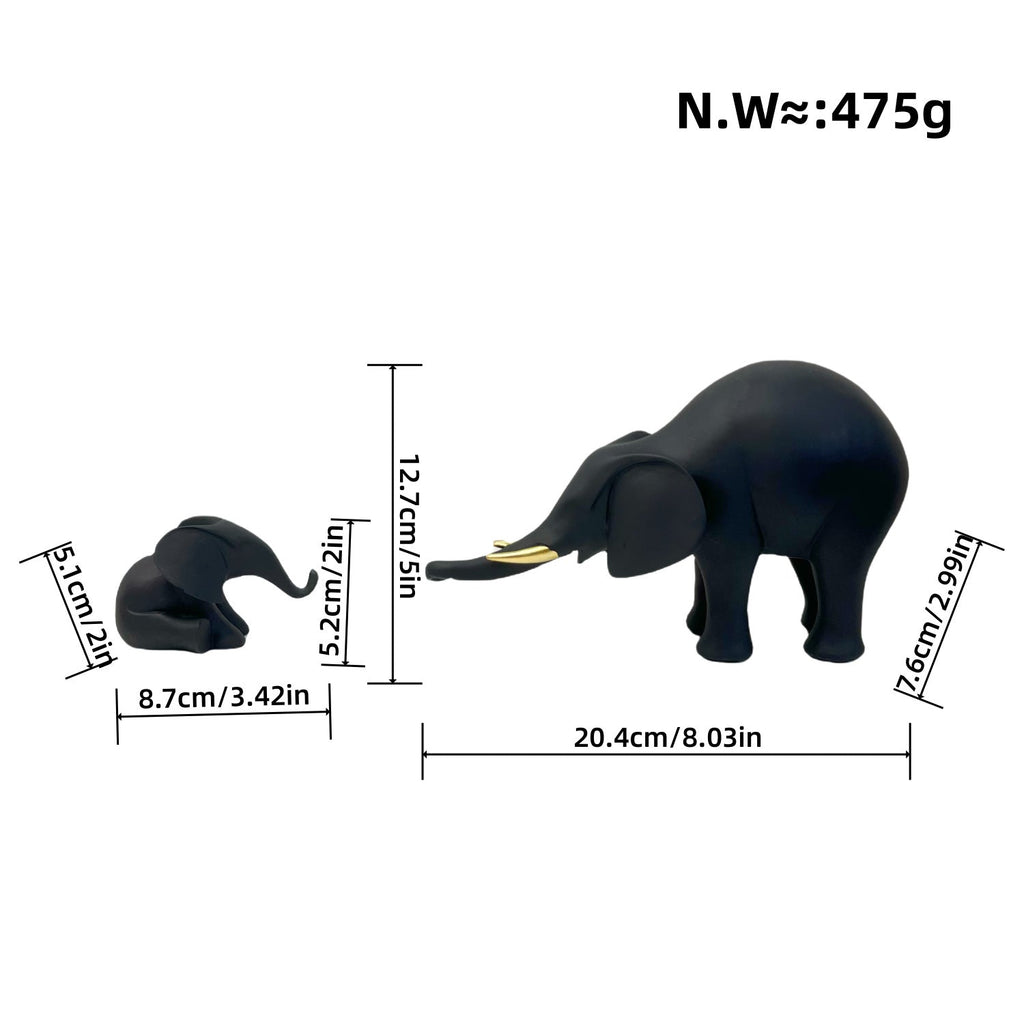 Decorative Elephant Family Sculpture | Kelmera