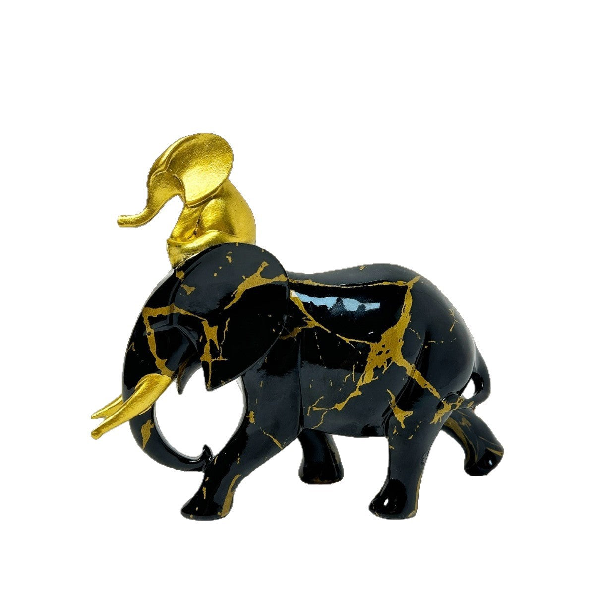 Decorative Elephant Figurine Soft Textile Ceramic | Kelmera