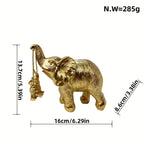 Decorative Elephant Figurine with Child | Kelmera