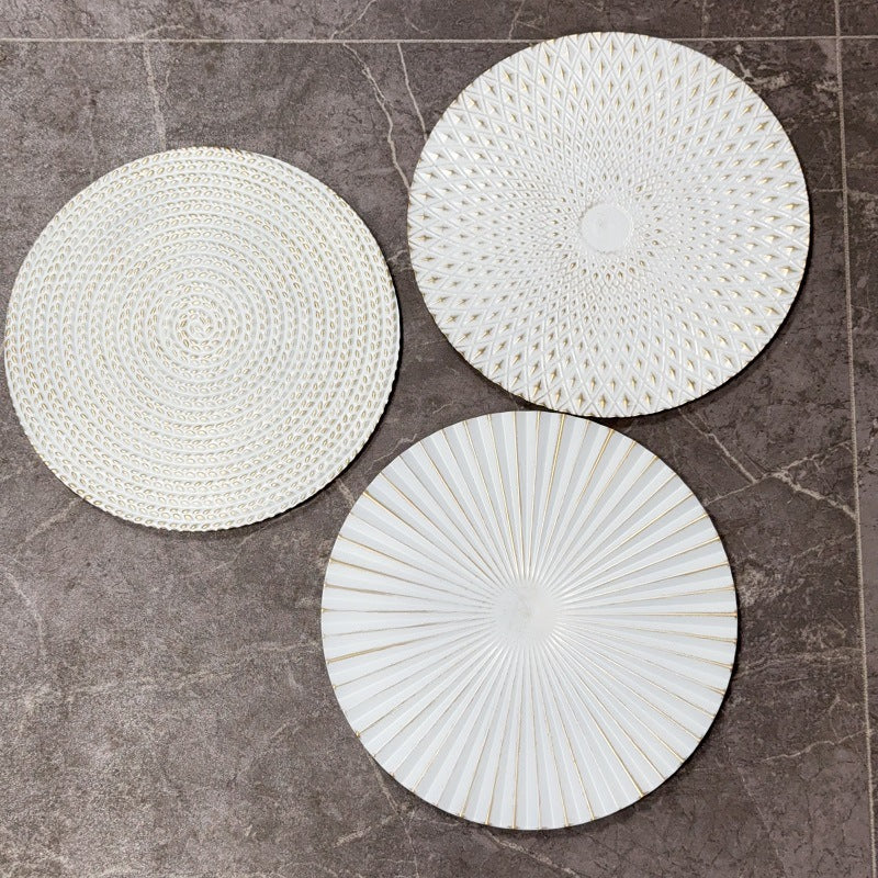Decorative Embossed Placemats Set | Kelmera