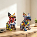 Decorative Figure of a French Bulldog Ceramic Handcrafted | Kelmera