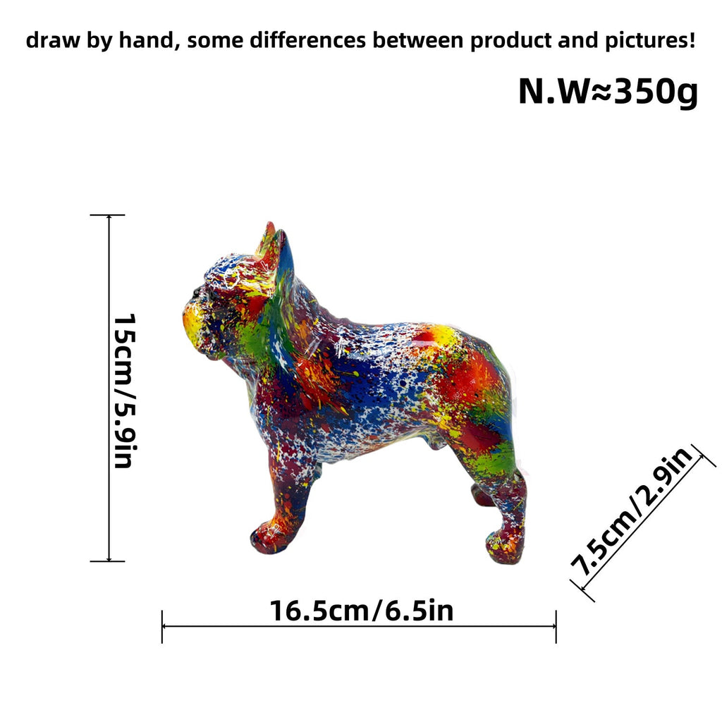 Decorative Figure of a French Bulldog Ceramic Handcrafted | Kelmera